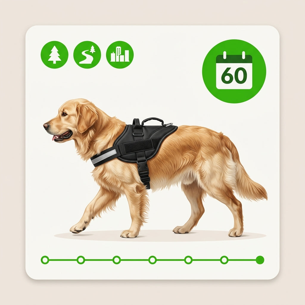 Furlok — grafika 60 dni testu na spacerach
