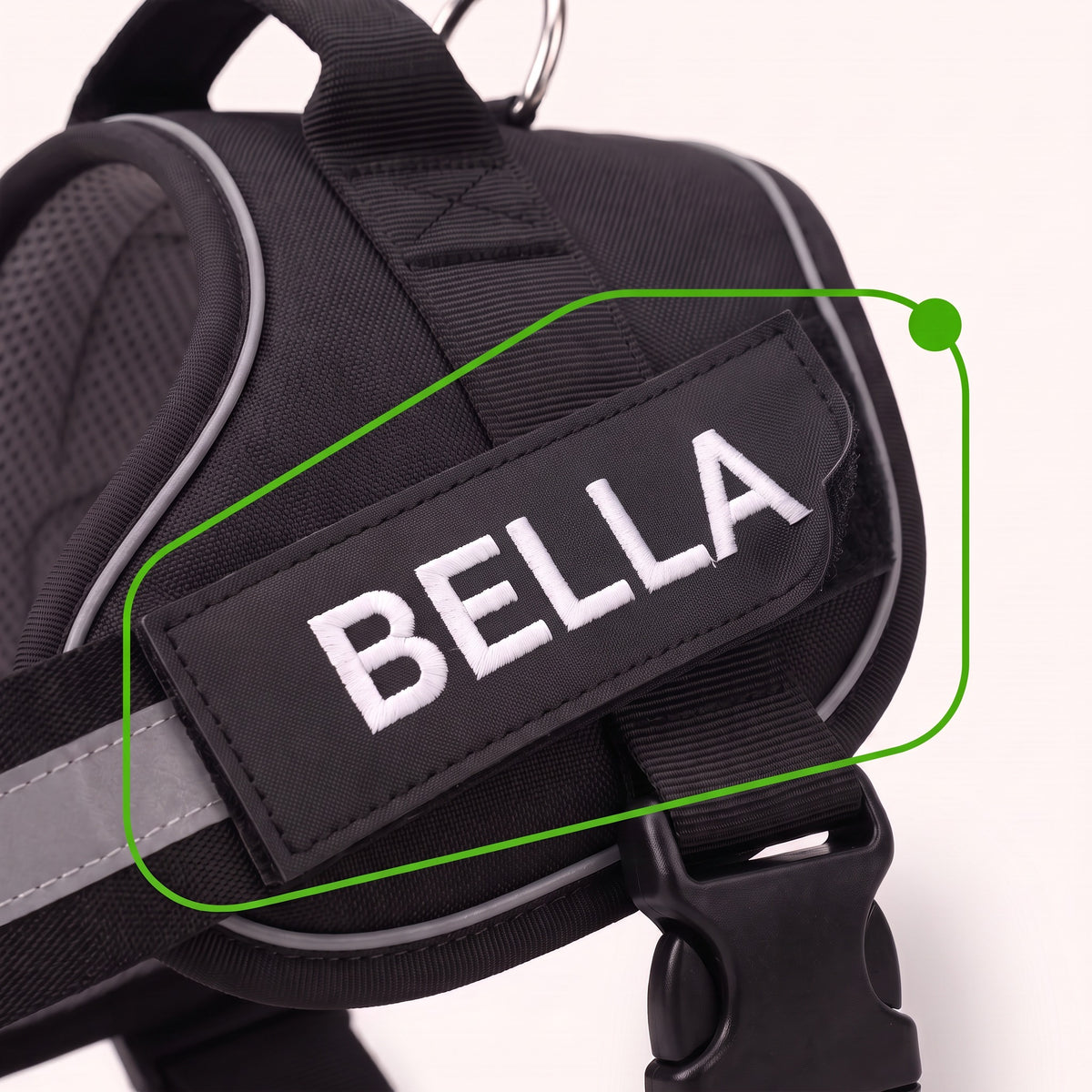 Furlok — personalizowana naszywka BELLA mocowana na rzep